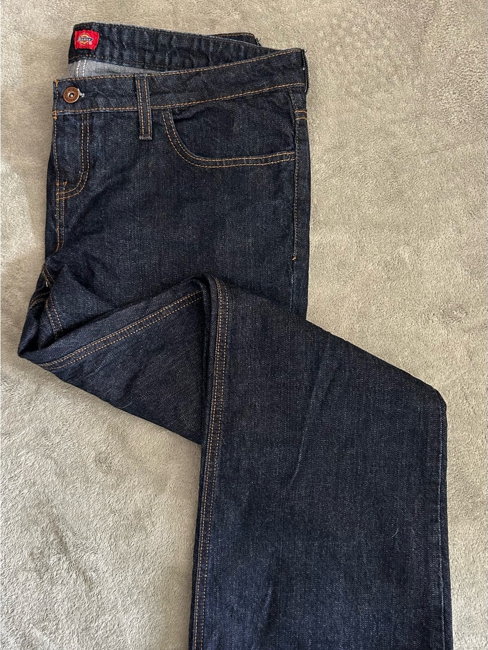 Dickies Womens Relaxed Dark Wash Jeans SZ 12P
